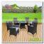 Audu Atlanta Outdoor Garden Rattan Dining Set With Lazy Susan