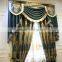 Luxury Embroidery Window Curtains/ Made in China Luxury Embroidered Hotel Curtains And Drapes With Backing Valance