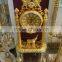 Antique Clock, Art Gold Royal Clock, Luxury 24K Gold Plated Copper Table Clock