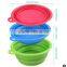 wholesale  Collapsible Supreme dog bowl silicone folding dog bowls