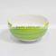 Baby feeding small ceramic rice bowl with colorful painting