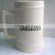 700ml Cearamic beer mug with handle and silver printing