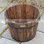 Outside flower box wooden barrel planters wholesale
