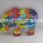 Elephant shaped wooden puzzle