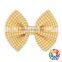 Grosgrain boutique hair bow Seersucker gingham hair bows for girls boutique