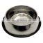 2017 New arrival galvanized metal non-slip pet food feeder dog cat water bowl