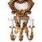 French polyresin hanging candle holder for home decorative wall mounted light