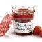 glass honey jar strawberry glass jam jar