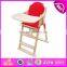 Professional baby high chair wood,wooden baby high chair,best quality wooden baby high chair dinner chair set W08F036