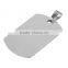 Promotions! Fashion Military Men's Stainless Steel Silver Plain Dog Tag Pendant No Chain Free shipping