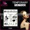 Beauty Makeup Cool Waterproof Temporary Tattoo Stickers for Girls and Man