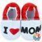 Plain Red Baby Shoes With Heart Soft Prewalker Shoes Fancy Baby Girls Shoes Wholesale