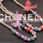 cute carton beads little girl necklace DIY beads children jewelry customized candy bead children necklace kids accessories