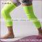 Top quality custom nylon long knee brace compression sports leg foot sleeve
