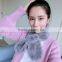 special design early 2017 spring girl nechchief pure color cute model fake rabbit fur lovely 90*120cm lady scarf