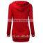 Women Ladies Fitted Hoodies Casual Coat Pullover Outerwear Sweatshirt Extra Long