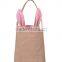 2016 new arrival fashion Easter Burlap Bunny Basket Easter bucket Easter basket full stock