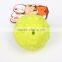 Colorful Bite resistant ruber dog tooth cleaning ball toy, dog chewing ball