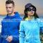 Red Fashion OEM women sport custom military fleece jacket with hood