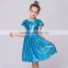 Kids sparkle pattern frock beautiful images princess girls dance dress sequin children