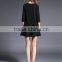Latest Women Long Sleeve Fashion Dresses Design Pictures Ladies Polka Dot Mini Dress