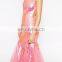 2015 Fashion Brand Mesh Sequin Cocktail Dress With Fish Tail