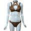 2017 women copper bandage rayon bikini