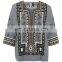 New Fashionable Patch Work Blouse Designs All Hot Sexy Women Blouse And Shirt for Ladies African Style