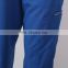 Blue polyester and cotton nurse scrub pants