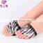 X-8069 Wholesale indian printing zebra hot frill five holes belly dance foot thongs