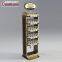 Customized Wood 5 Layers Food Stand Wooden Snack Display Cabinet With Header