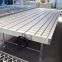 Ebb and flood bench rolling system with movable seedbed