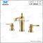 High-end Gold Plated Individual Double Handle Bathroom Basin Kitchen Deck Mounted Sink Mixer Tap Faucet