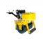 Road compact roller machine with  engine