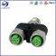 M12-Male to 2xM8-Female 4Pin 60V 4A  for Communication equipment harness