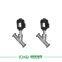 tv series stainless steel 3 ways angle seat valve