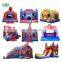 spiderman air pvc moonwalk jumper trampoline bouncer inflatable jumping castle bounce house with slide