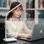 Amazon decorative battery operated led table lamps eye-caring study table desk touch lamp with USB charging