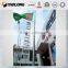 tapered manual stainless steel flagpole with wind-drive system