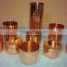 Collection Of Copper Candle Containers and Soy Candle Jars