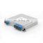 1*4 Cassette/LGX Box PLC Splitter SC UPC Plug-in PLC Fiber Optic Splitter