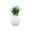 gold pineapple shaped table tabletop electroplate ceramic flower vases for home decor