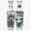 Wholesale Antique Beautiful Mountain River Blue and White Porcelain Floor Ceramic Vase