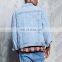 Oversized Vintage Plain Denim Jean Jacket For Men