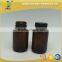 120cc Amber Vitamin Glass Bottle With Black Screw Cap/pharmaceutical Bottle