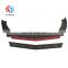 Honghang Front Lips, Gloss Black+Red Universal Front Bumper Lips Spoiler For All Coupes And Sedans