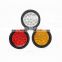 1x Rear Tail Brake Stop Marker Light Indicator Car Truck Trailer 24 LEDS Round Reflector Red Yellow White 24V