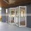 Narrow Frame Thermal Break Exterior Aluminum Double Glazed Bifold 3 4 Bi Folding Sliding Glass Accordion Door