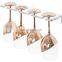 Wall Mounted Clear Acrylic Wine Glass Holder Rack for Kitchen