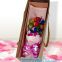 flower carrier bag for gift, paper bag for carry flower,Waterproof white Kraft paper flower bag for packing with ribbon